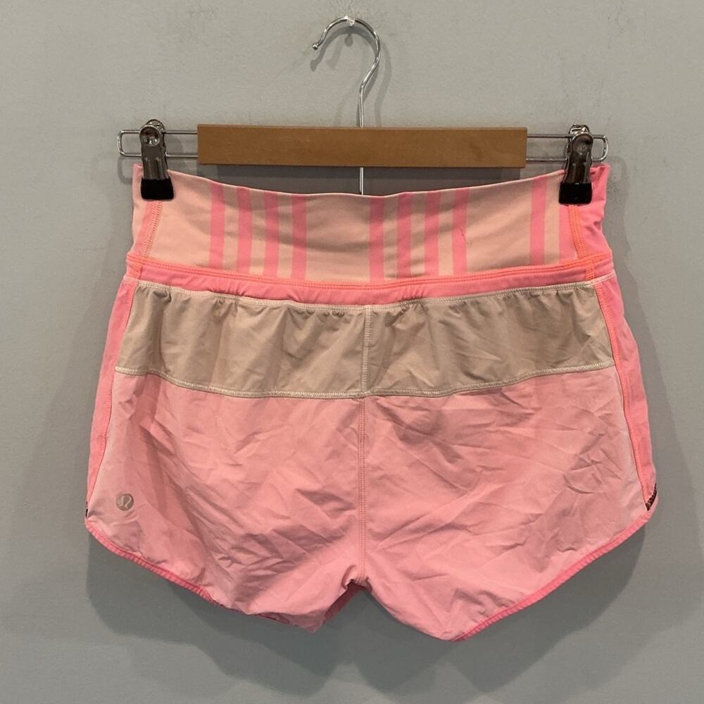 Lululemon Womens Pace Short Size 4 Pink Athleisure Running Gym Sports Casual - Picture 5 of 8